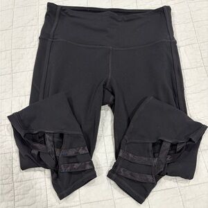Athleta Criss Cross Cropped Pant Black Small